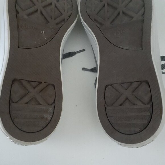 Converse Women's Size 8 Unisex Light Gray Canvas All Star Chuck Taylor Sneakers - Picture 7 of 12